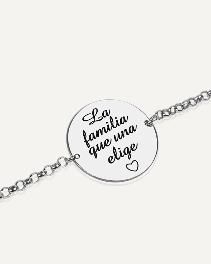 PULSERA PERSONALIZADA 20MM EN PLATA ESMALTADA