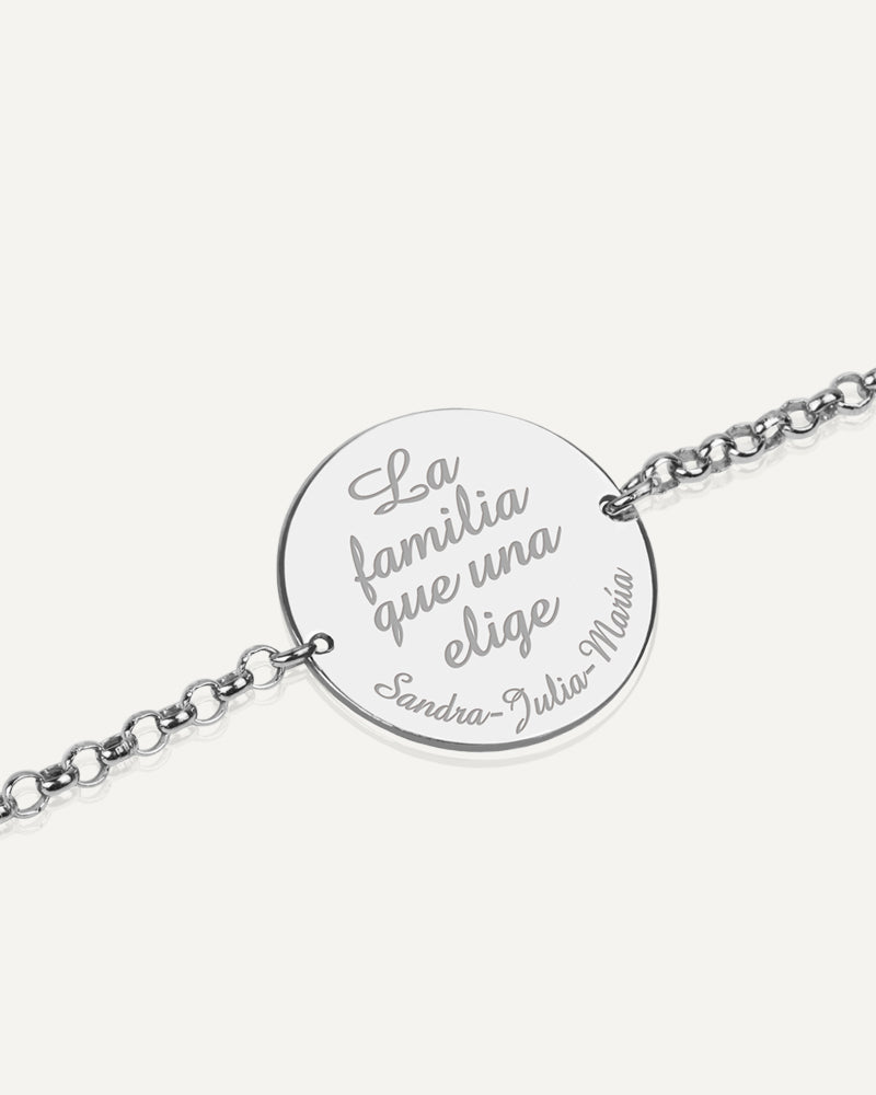 PULSERA PERSONALIZADA 20MM EN PLATA