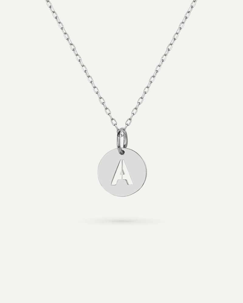 Collar JUNIOR con inicial personalizada en oro de 18kt