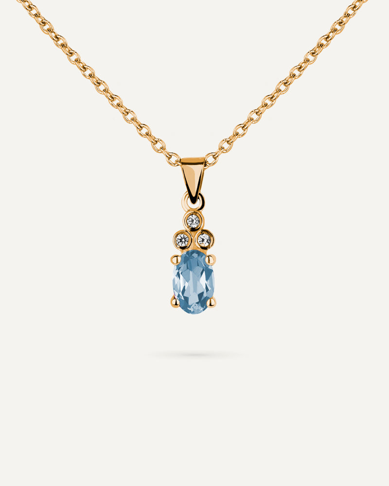 COLLAR TOPACIO SKY TALLA OVAL